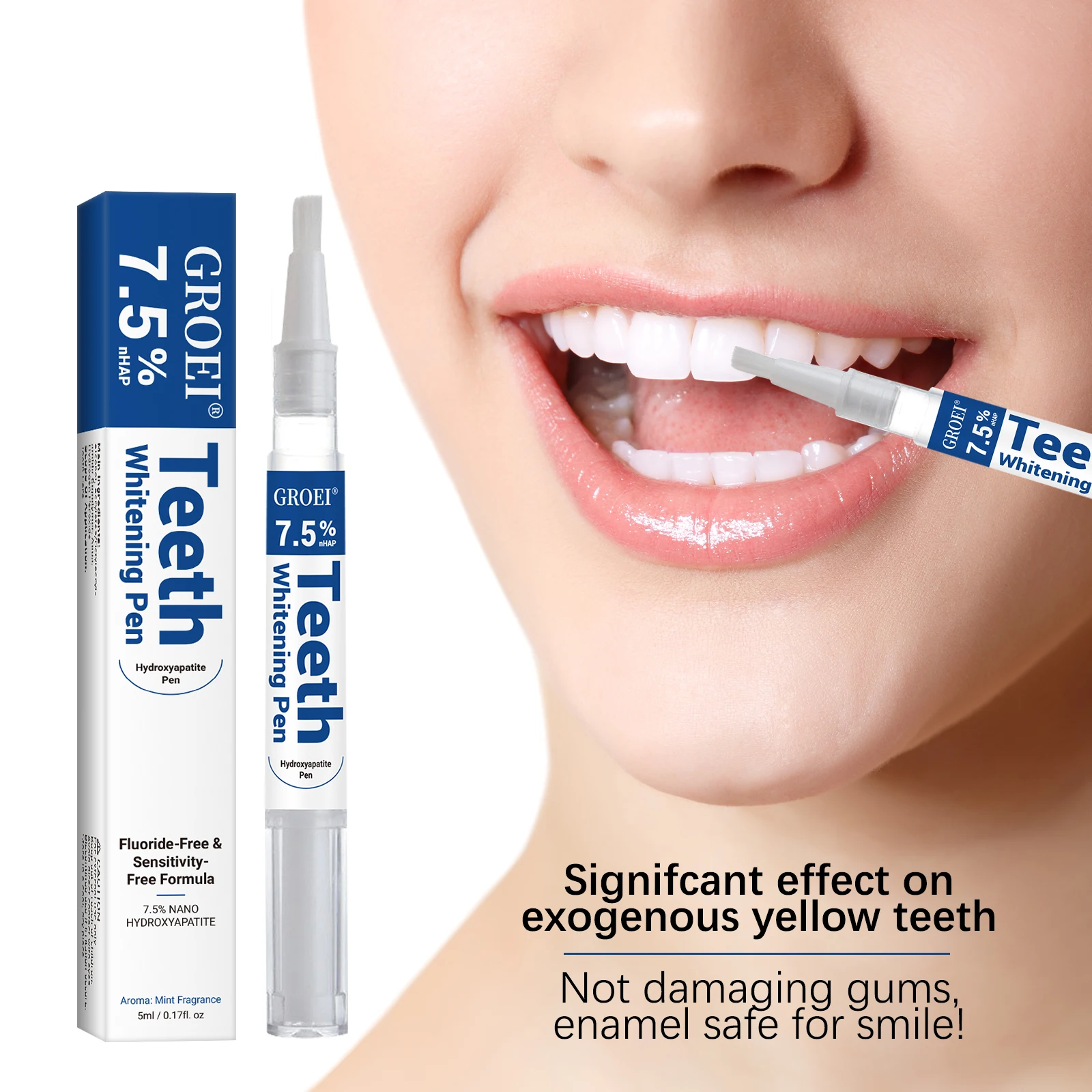 Teeth Whitening Results - Stylo de blanchiment des dents hydroxypatite,