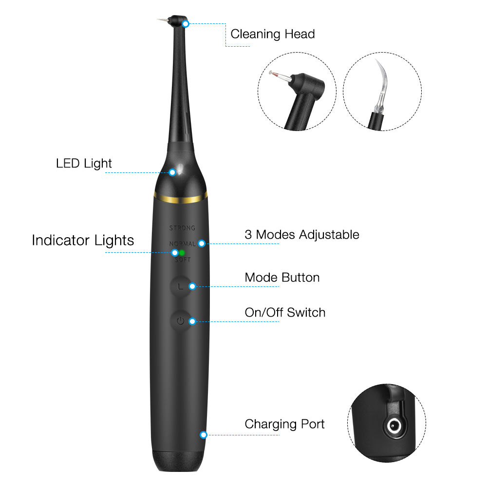 Teeth Whitening Led Kit - Détartreur Dentaire Électrique Sonique Portable avec