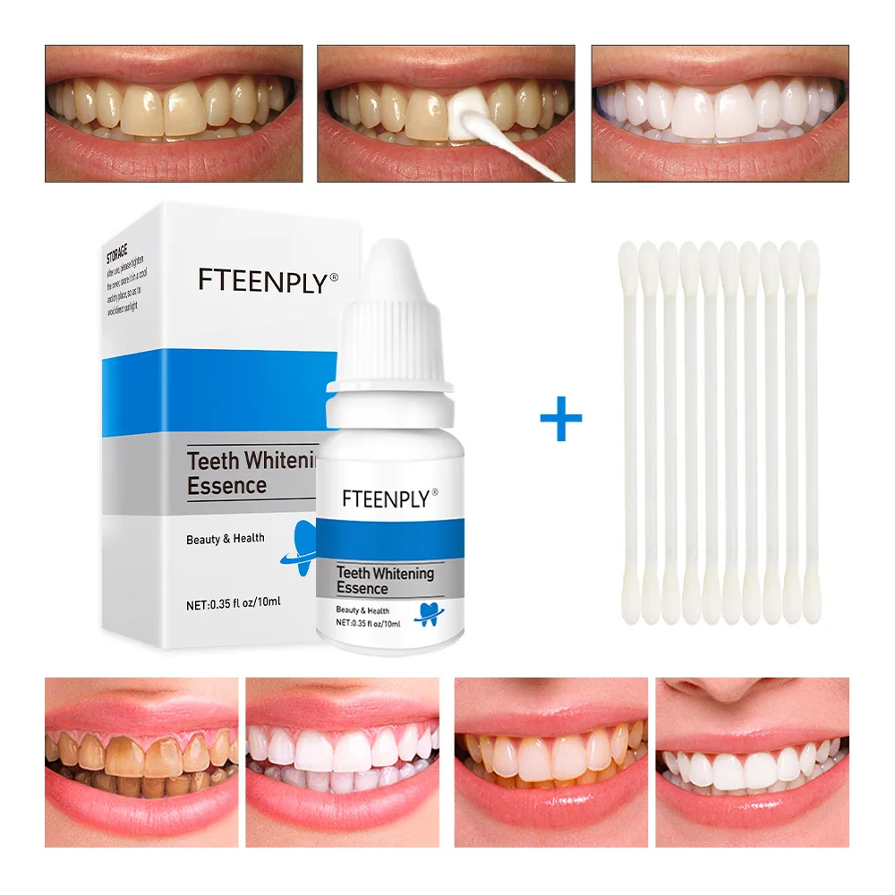 Teeth Whitening Results - FTEENPLY poudre d'essence de blanchiment des
