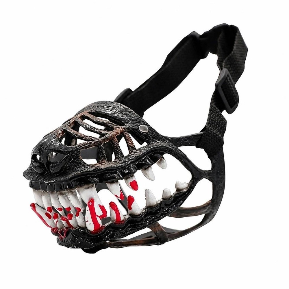 Teeth Whitening Mask - Muselière effrayante en latex pour chien,