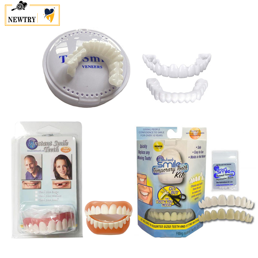Teeth Whitening With Braces - Placages de fausses dents supérieurs et