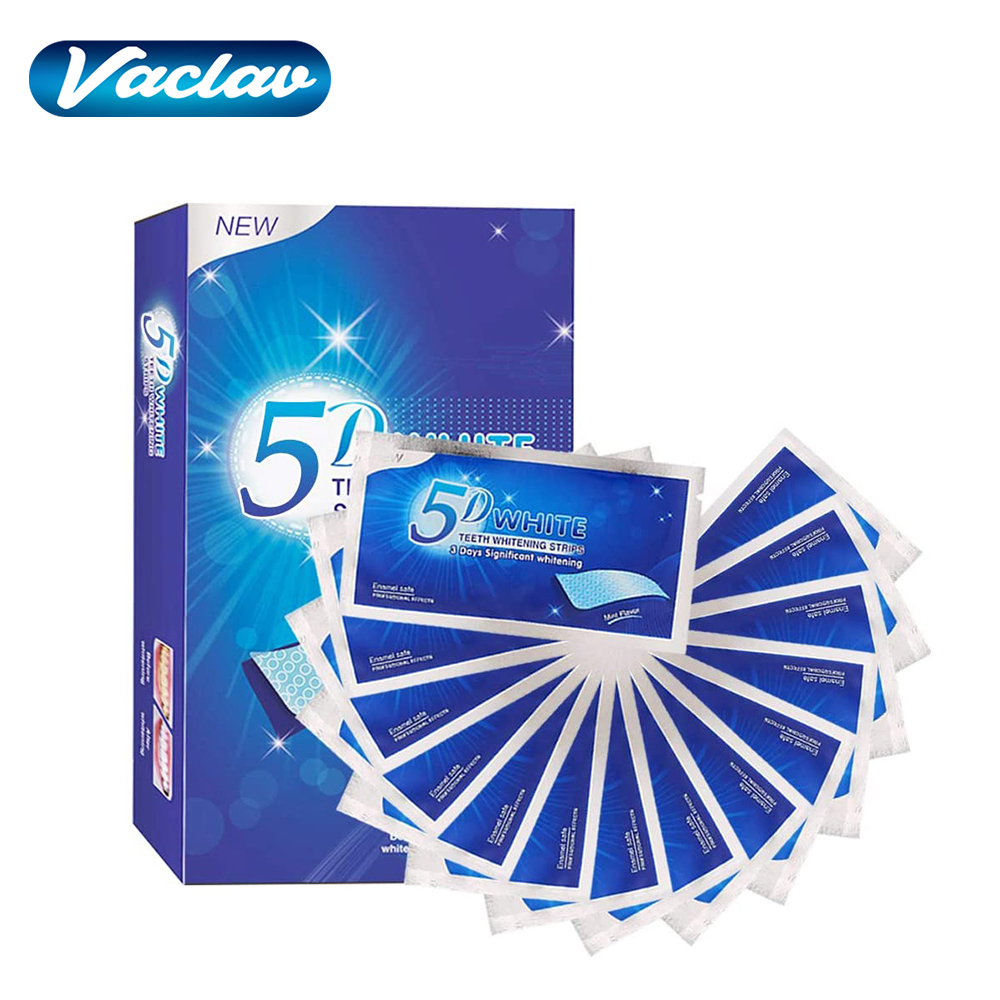 Teeth Whitening Results - Bandelettes blanchissantes 5D pour les dents,