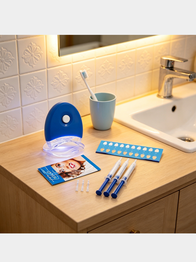 Teeth Whitening Led Kit - Kit dentaire Glorysmile - Lumière LED,