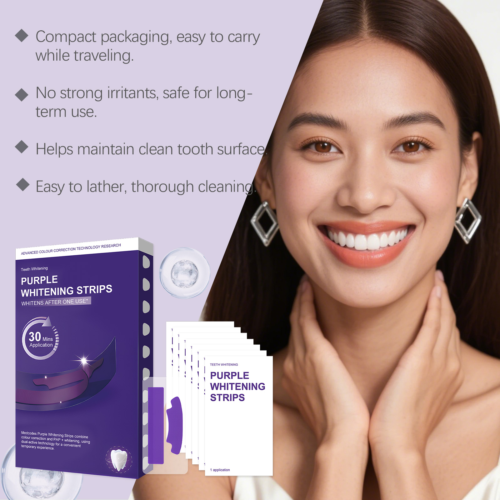 Bandes blanchissantes pour les - Teeth Whitening Quick avis et prix