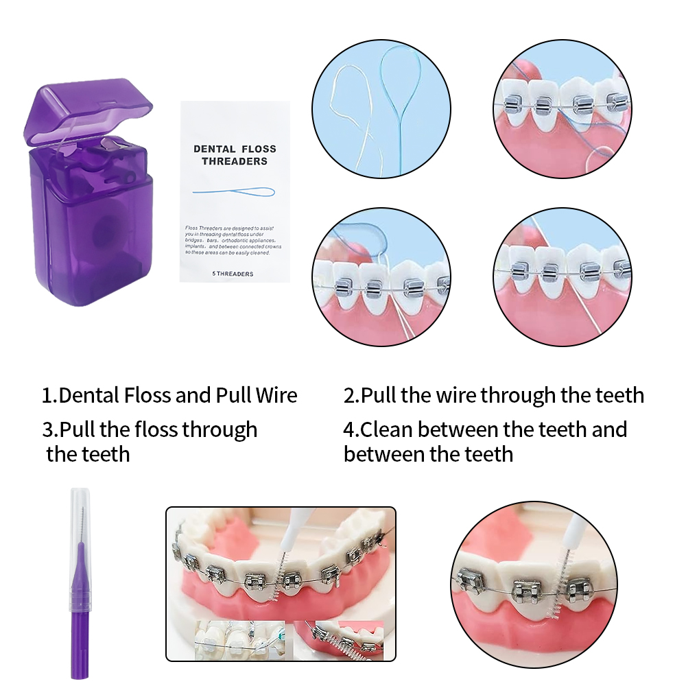 Kit de brosses de soins dentai - Teeth Whitening With Braces avis et prix
