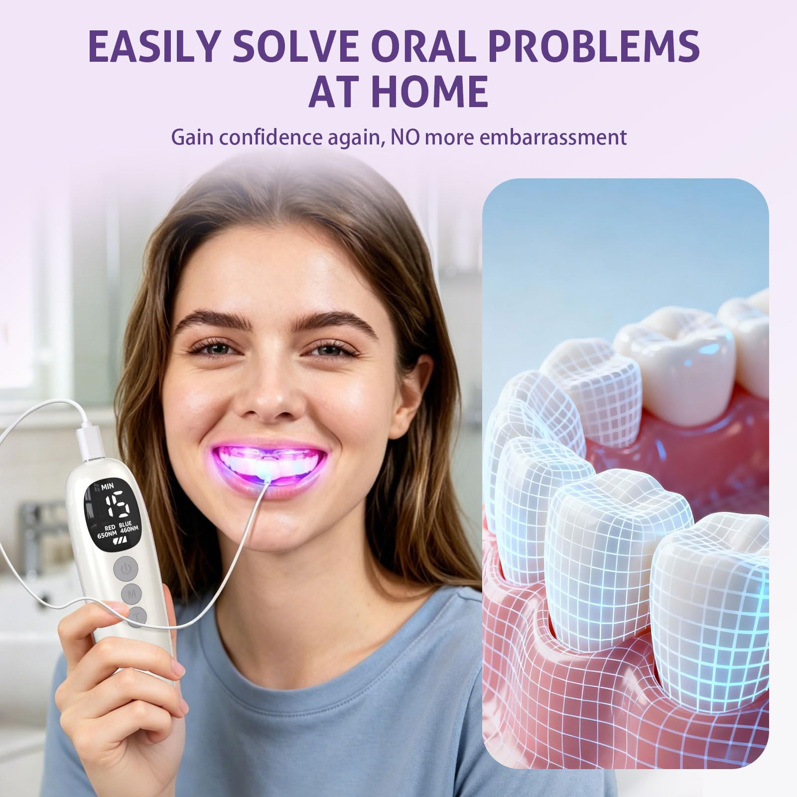 Appareil de Blanchiment Dentai - Teeth Whitening Led Kit avis et prix