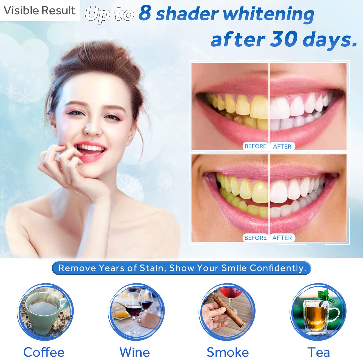 Gel de blanchiment des dents r - Teeth Whitening Mask avis et prix