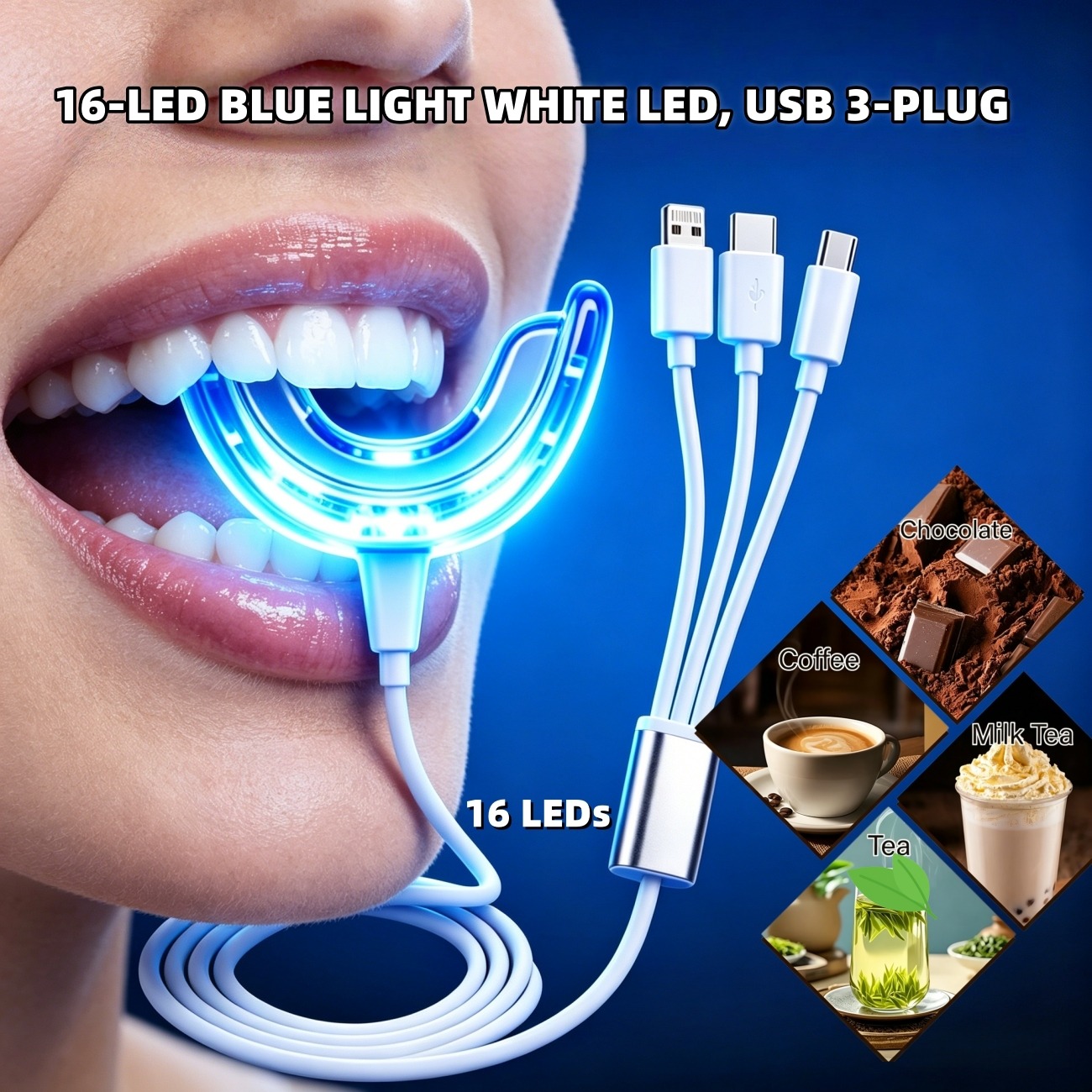 Kit de blanchiment des dents p - Teeth Whitening Led Kit avis et prix