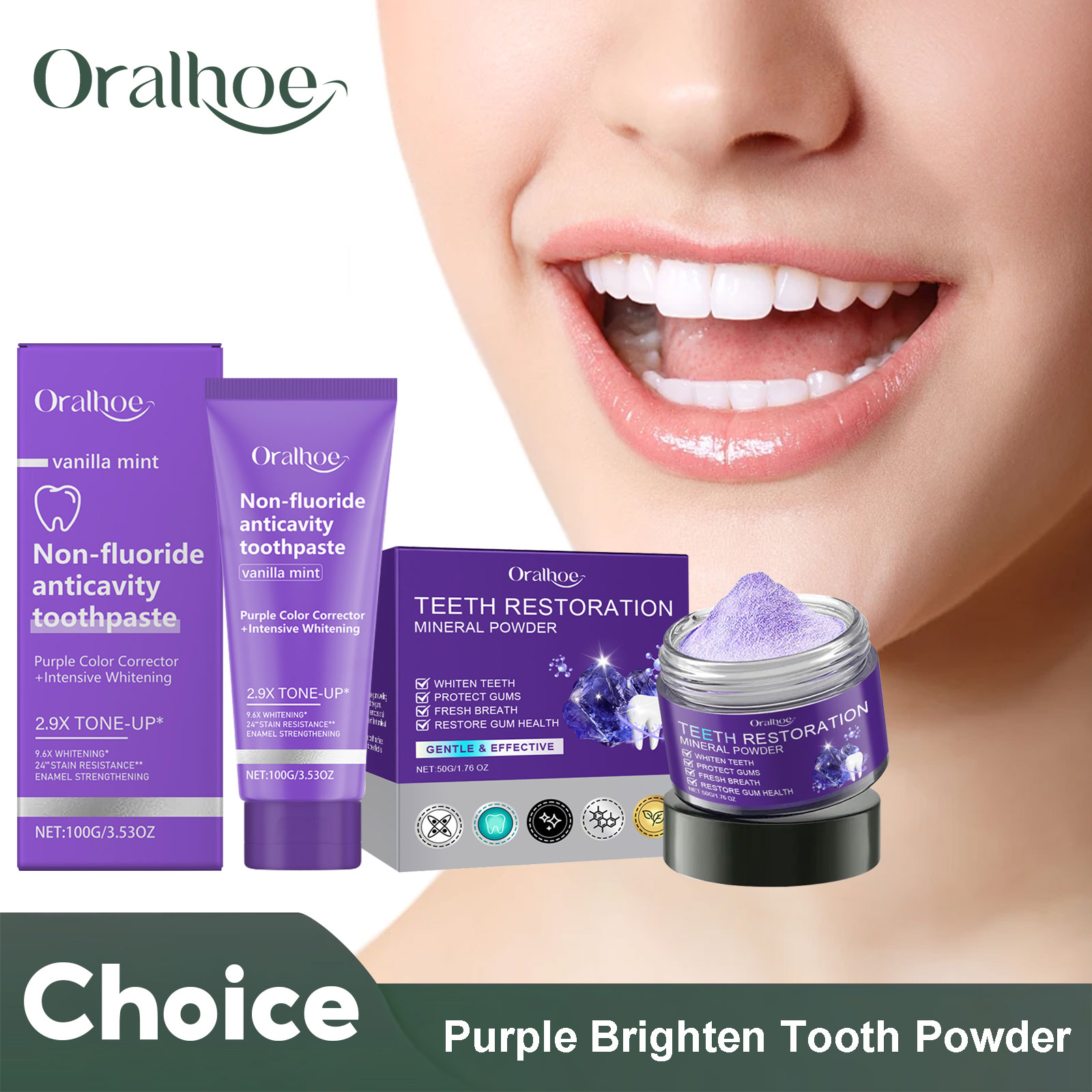 Poudre de nappode pour la domi - Teeth Whitening Co avis et prix