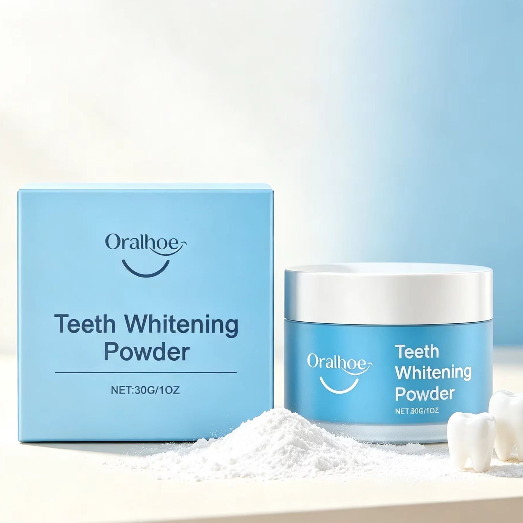 Poudre dentaire Oralhoe pour l - Teeth Whitening Results avis et prix