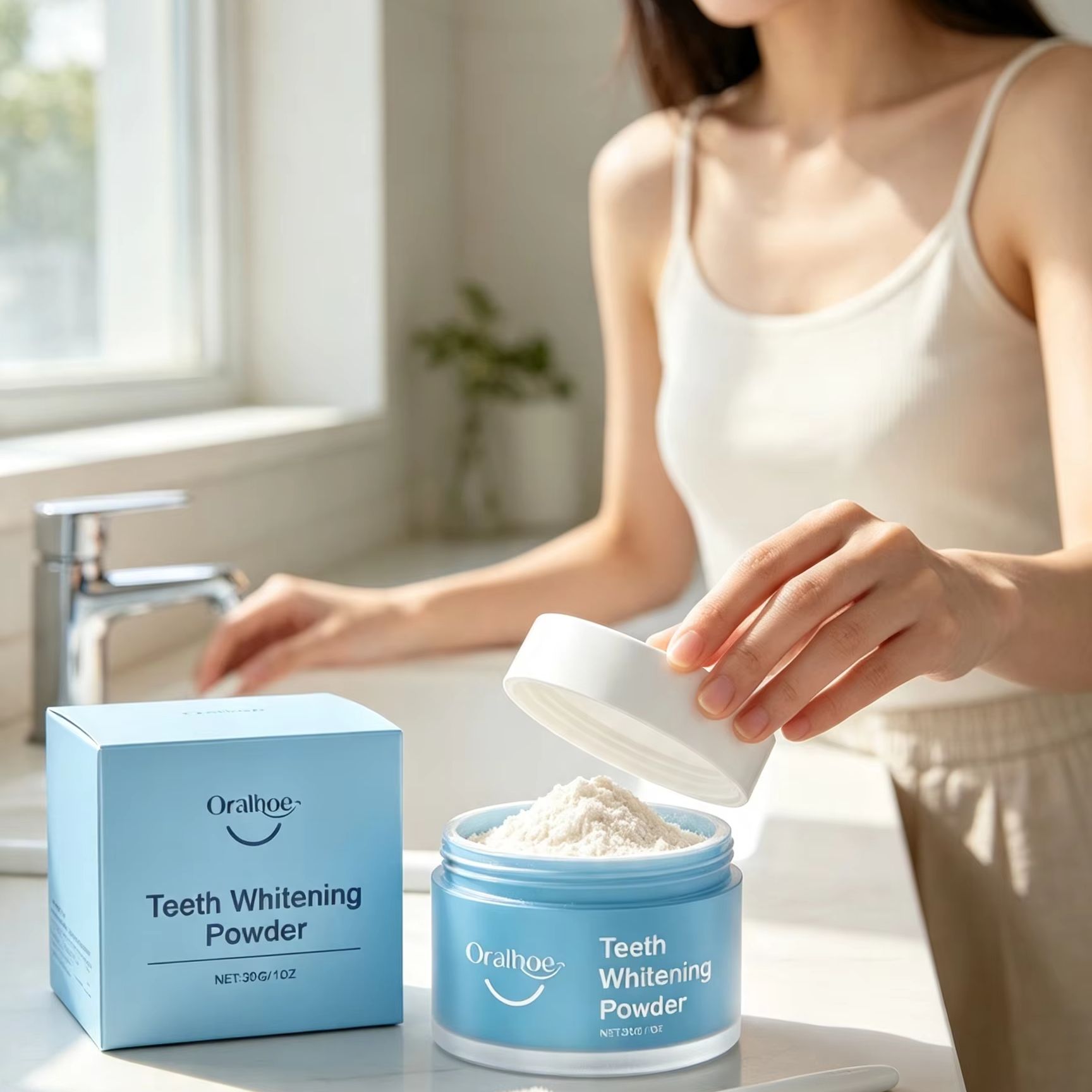Poudre dentaire Oralhoe pour l - Teeth Whitening Results avis et prix