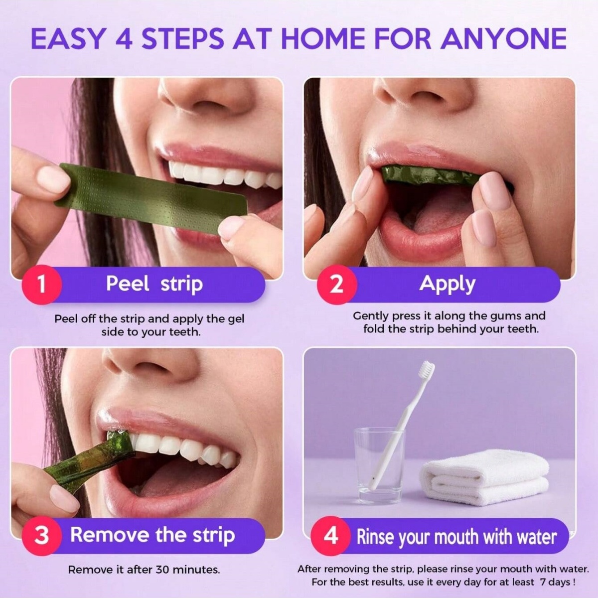 Autocollants de blanchiment de - Teeth Whitening Results avis et prix