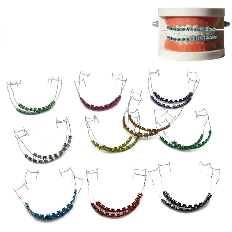 1 paire de supports colorés, f - Teeth Whitening With Braces avis et prix