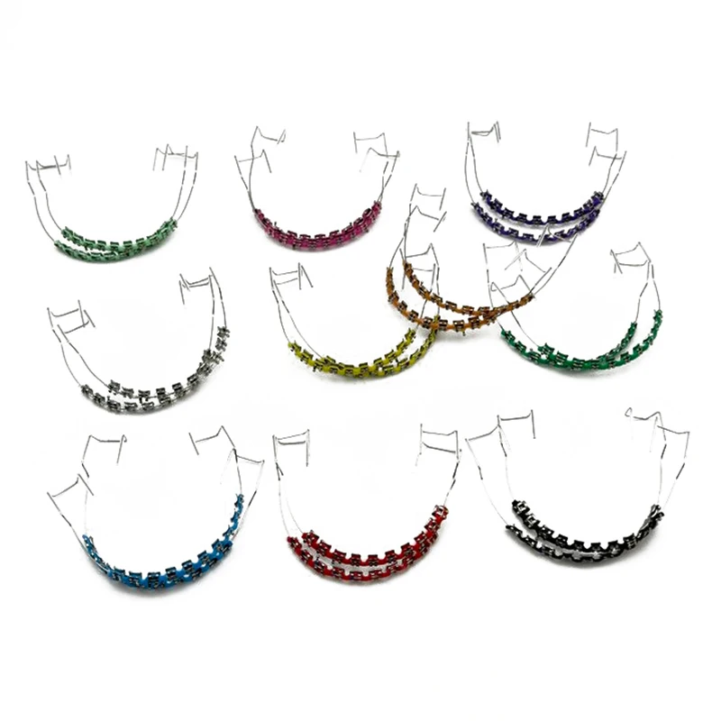1 paire de supports colorés, f - Teeth Whitening With Braces avis et prix