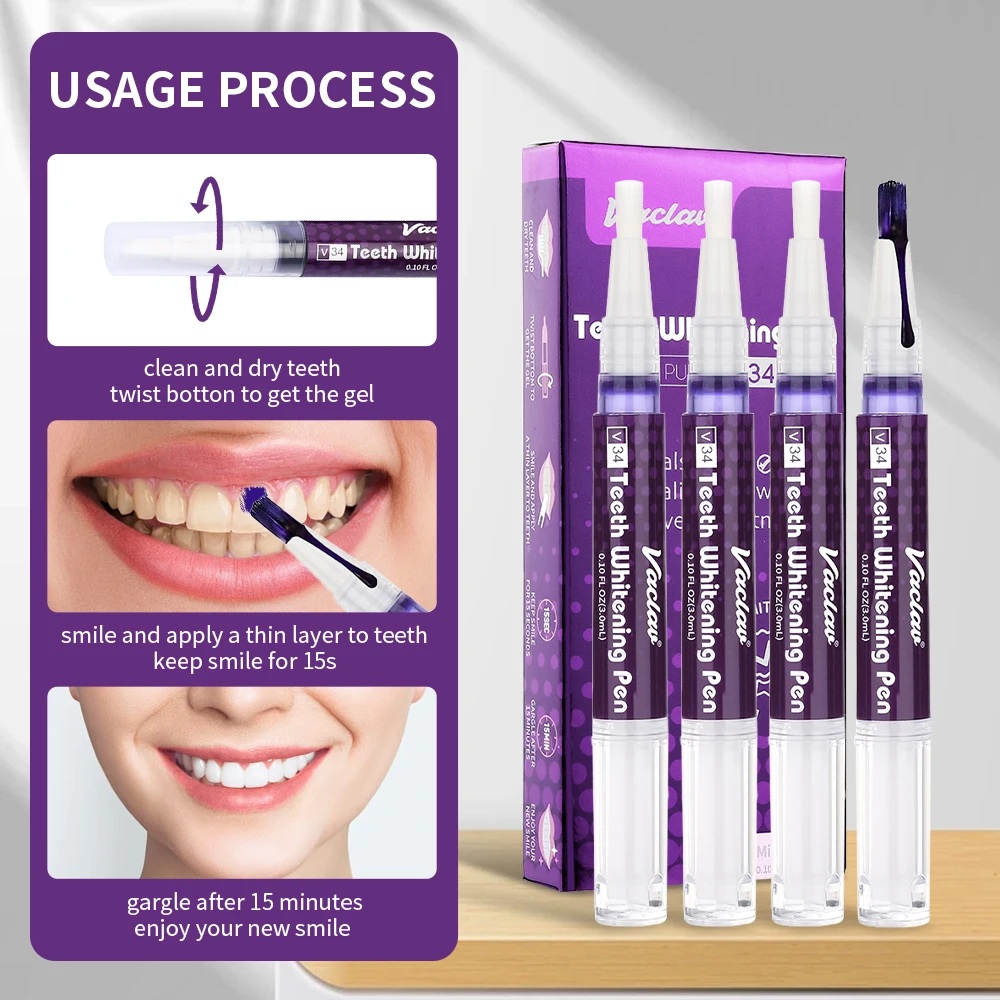 Vaclav V34 stylo gel de blanch - Teeth Whitening Results avis et prix